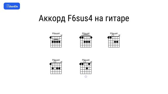 Как играть аккорд F6sus4 на гитаре и фортепиано смотреть онлайн