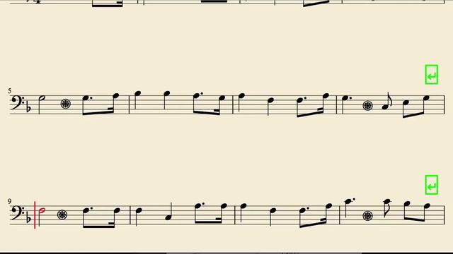 Oh My Darling Clementine Sheet Music for Cello and Bassoon смотреть онлайн