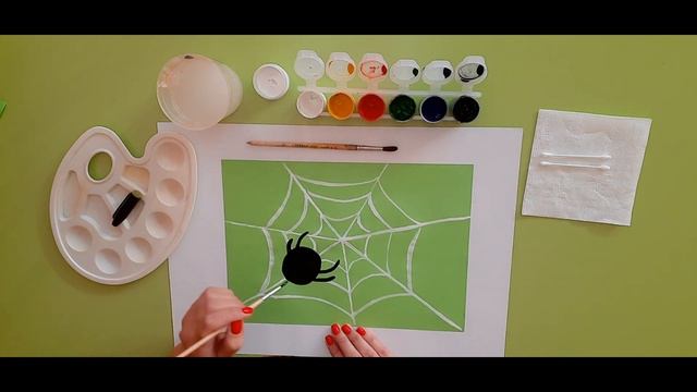 Обучающее видео "Паучок на паутинке" (рисование) для детей дошкольного возраста смотреть онлайн