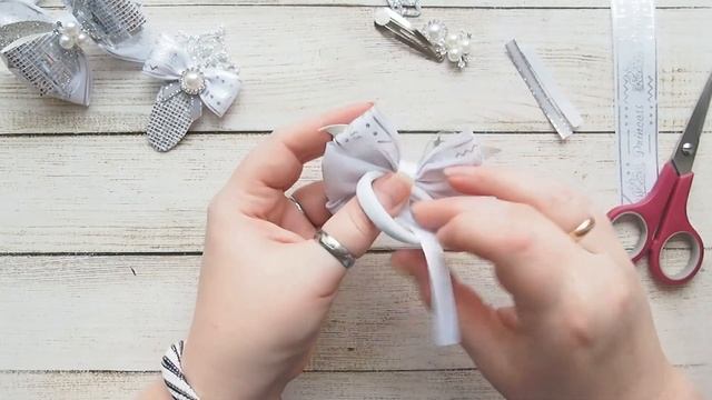 Волшебный набор для принцессы ! Бантики из лент и кожзама DIY. смотреть онлайн