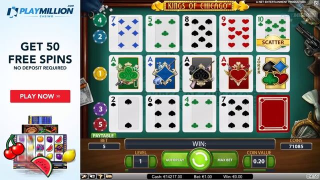 Kings of Chicago Slot Game 50 FREE SPINS BONUS! смотреть онлайн