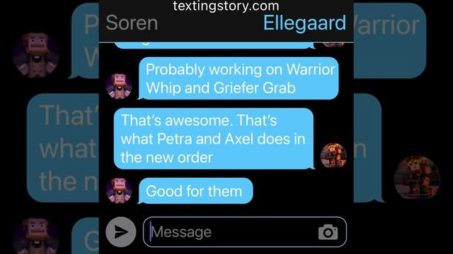 Minecraft Story Mode Soren X Ellegaard TextingStory