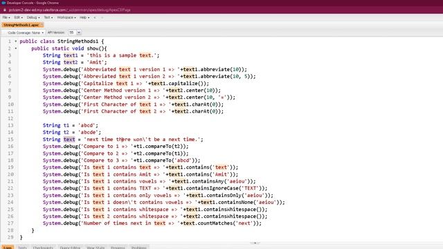 String Class Methods I - Apex Programming Level 5 ⭐⭐⭐⭐⭐ смотреть онлайн