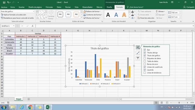 CÓMO CONFIGURAR GRÁFICA EXCEL, MODIFICAR EJES, EJE Y, EJE X. Excel 2013 - 2016 смотреть онлайн