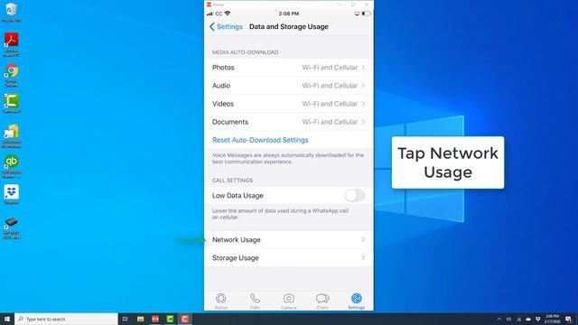 Reset WhatsApp Network Usage Statistics on your iPhone смотреть онлайн