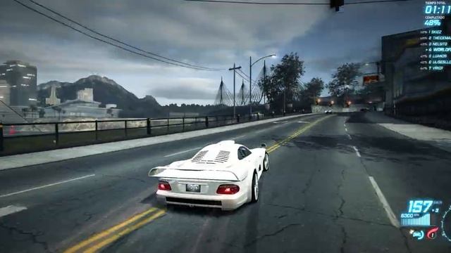 Need For Speed World carrera multiplayer DESAFIO SPRINT CLASE A Mercedes-Benz CLK GTR C297 смотреть онлайн