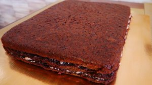 Торт на ЗАКАЗ Шоколадный торт на КЕФИРЕ с малиновым конфитюром и шоколадно масляным кремом