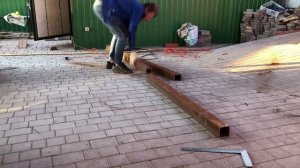 Своими руками из металла(Стойка для гамака)