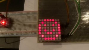 Подключение LED матрицы 8x8 к Arduino + 74HC164N