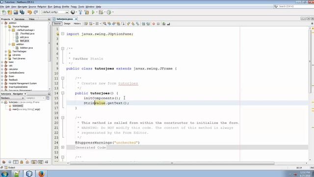 JTextField in JFrame in Java NetBeans in Tamil смотреть онлайн