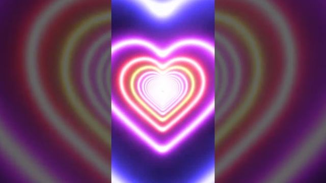 Neon love Heart Fast Tunnel Effect | Romantic Low Glow Background #TikTokTrend #AllDesignCreative смотреть онлайн