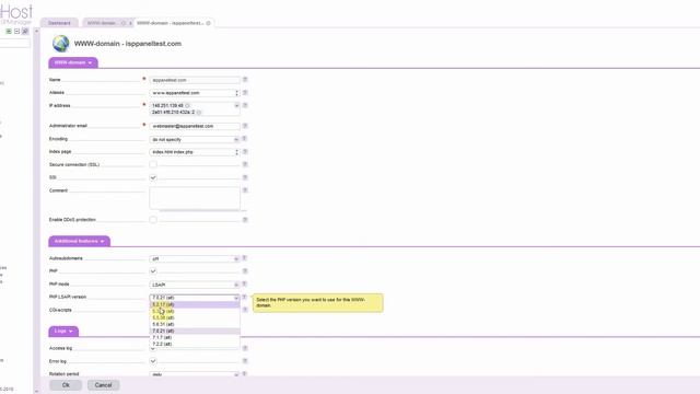 Ispmanager שינוי גרסת PHP смотреть онлайн