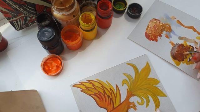 Мастер-класс.Создание Жар-птицы в стиле палехской росписи смотреть онлайн