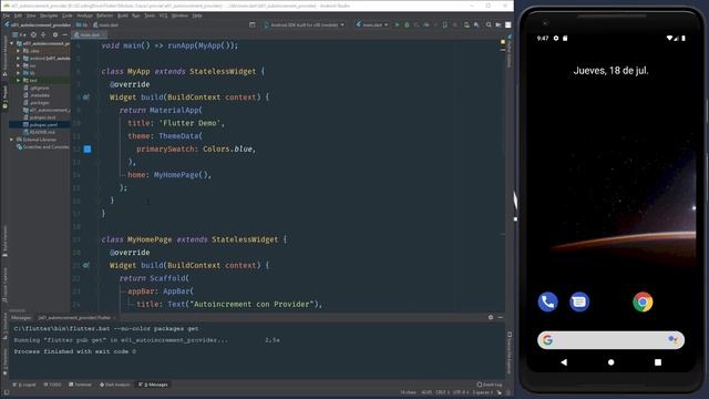 27 Ejercicio 1 Provider Autoincrement - Curso de manejo de estado Flutter смотреть онлайн