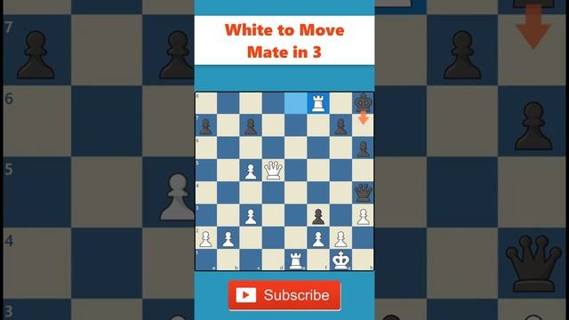 [44] NO ESCAPE Chess Puzzle - Mate in 3 | 101 Checkmates Series #Shorts смотреть онлайн