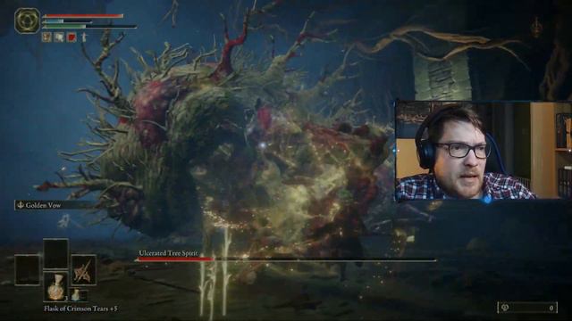 Ulcerated Tree Spirit the Jumpy way - Elden Ring Noob смотреть онлайн