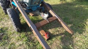 Самодельный погрузчик на трактор МТЗ-80.