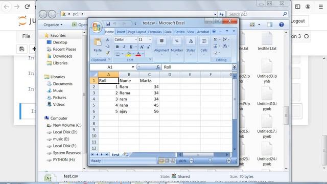 How to insert/write records in a CSV file in python? смотреть онлайн