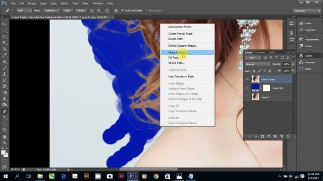 photo cutout in Photoshop - Photoshop online tutorial смотреть онлайн