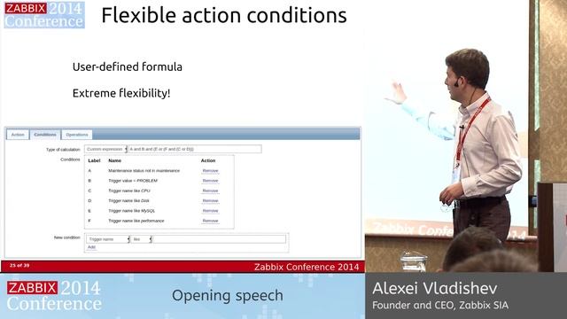 Zabbix Conference 2014 - Alexei Vladishev | Opening Speech смотреть онлайн