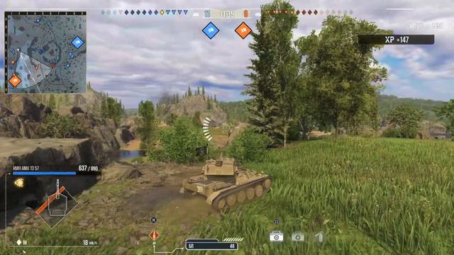 World of Tanks console PS5 - НМН AMX 1357 барабан на 8 снарядов смотреть онлайн