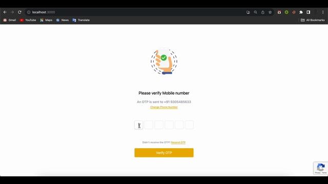 OTP Verification App with React.js and Node.js and Rest API working demo.#AdmitKard #assignment смотреть онлайн