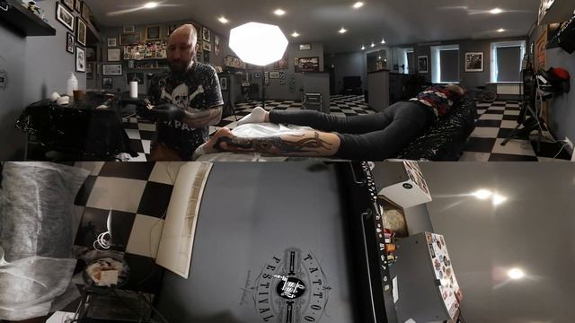 360 видео с процессом работы Сергея Еруса смотреть онлайн