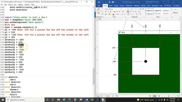 Roll 2 Die Graphics Moving With Python смотреть онлайн
