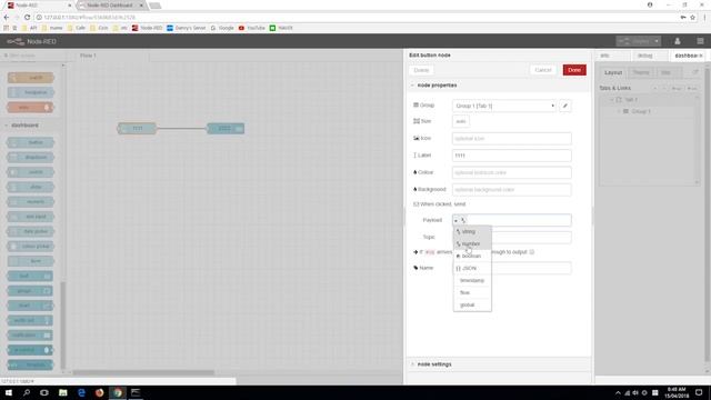 Node-Red : Using Dashboard Palette in Windows смотреть онлайн