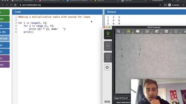 Python Nested For Loops Multiplication Table смотреть онлайн