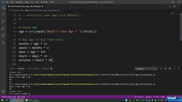 Learn Python in Arabic #040 - Practical - Your Age Full Details смотреть онлайн