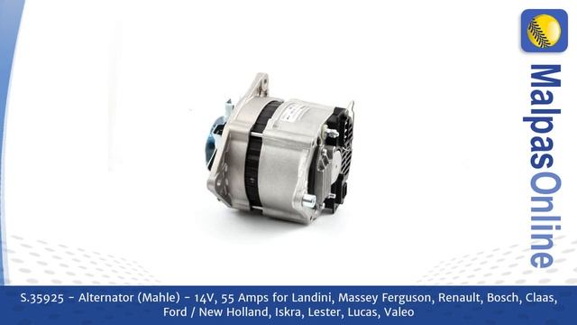S.35925 - Alternator (Mahle) - 14V, 55 Amps for Landini, Massey Ferguson, Renault, Bos...and more. смотреть онлайн