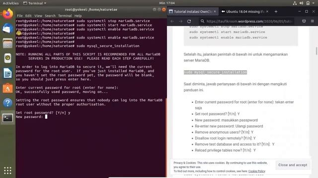 INSTALASI OWNCLOUD DI UBUNTU LINUX смотреть онлайн