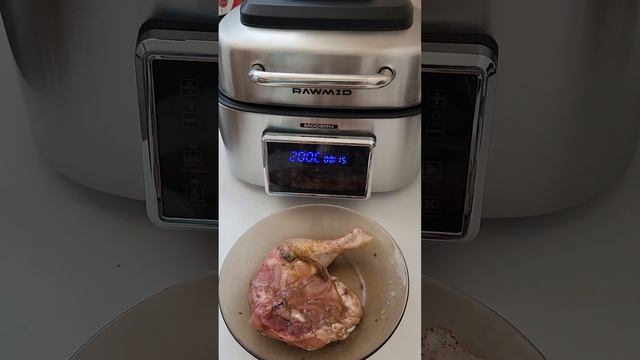 Куриный окорочок без масла и соусов для обжарки в аэрогриле RAWMID Modern RMA-03. Мечта сбылась!