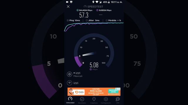 izzi 50 Speedtest Banda de 2.4 GHz смотреть онлайн