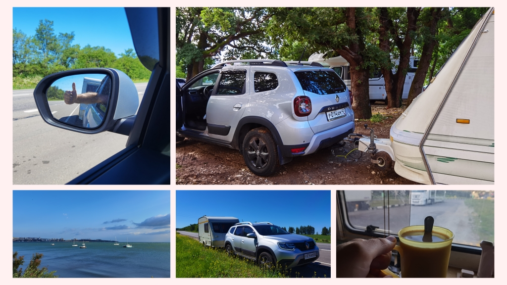 На Дастере с караваном. Часть 3: Дорога домой. Трасса М4-Дон. Из Геленджика в Калугу. Итоги. смотреть онлайн