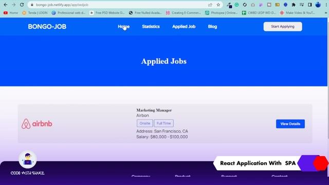 React Application With SPA смотреть онлайн