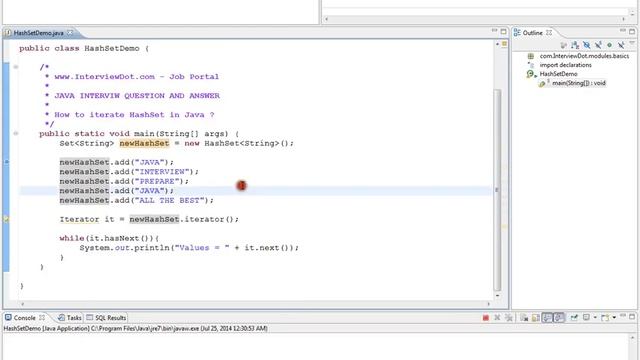 HOW TO ITERATE HASHSET IN JAVA смотреть онлайн