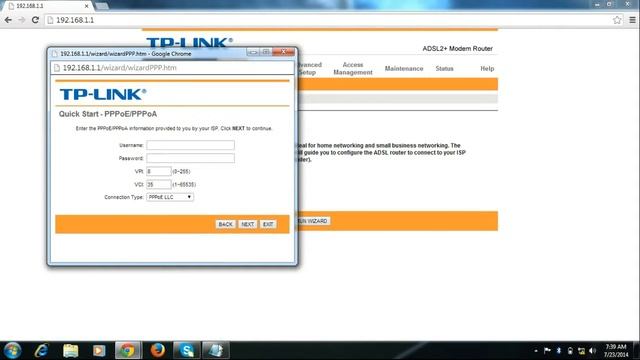 How To Configure TPLINK TD8816 ADSL Modem
