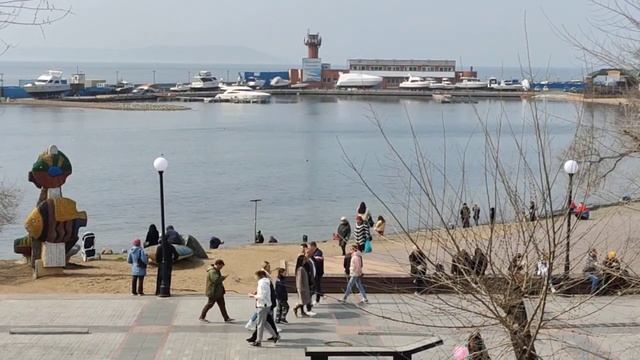 Амурский залив в апреле. Владивосток смотреть онлайн