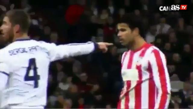 First fight between Sergio Ramos vs Diego Costa смотреть онлайн