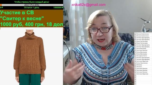 Что связать из остатков пряжи? Красивый топ спицами. Вяжем с аленой Никифоровой. смотреть онлайн