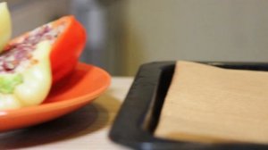 Фаршированный перец в духовке половинками (с булгуром)
