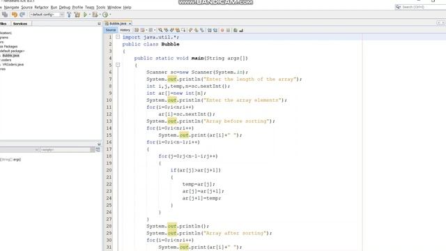 Sorting in Java | Bubble sort смотреть онлайн