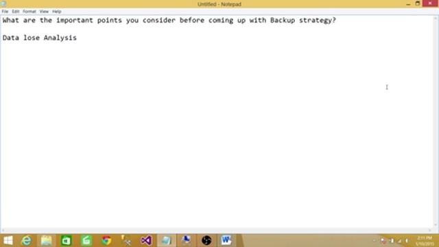 SQL Server | What are the important points you consider before coming up with Backup strategy смотреть онлайн