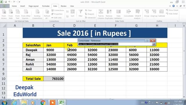 How To Combine/Consolidate Multiple WORKBOOKS into one in Excel || HINDI смотреть онлайн