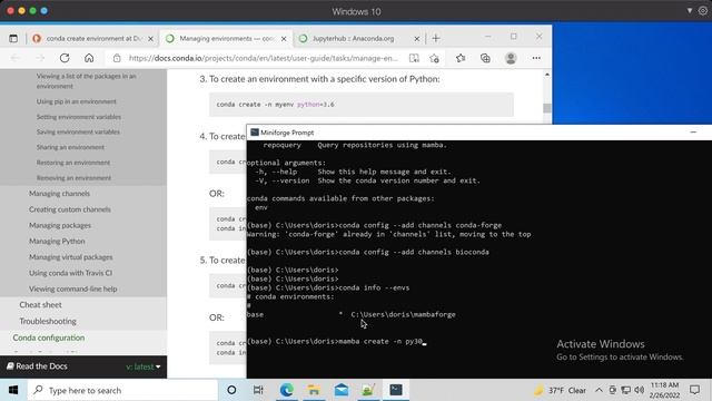 setup conda mamba python on windows смотреть онлайн
