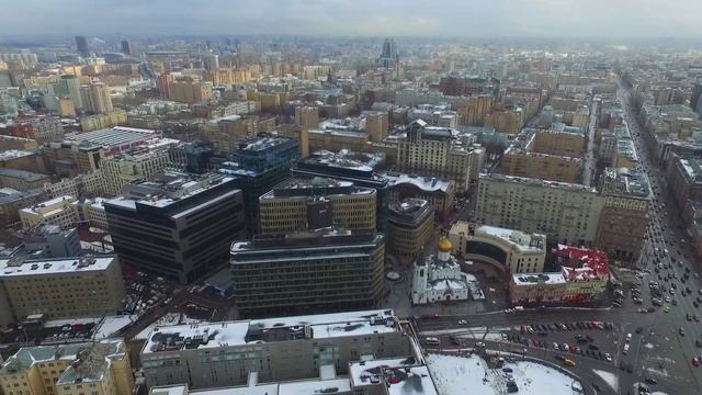 Аэрофотосьемка, Москва, Бизнес Центр на Белорусской смотреть онлайн