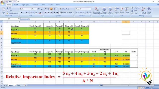 How to Calculate Relative Important Index for Likert scales variables ? смотреть онлайн