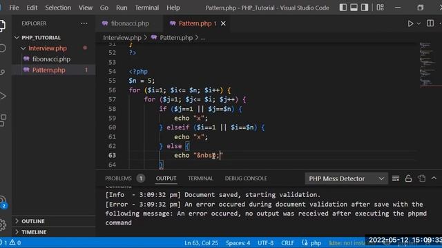 Rectangle Pattern Print In PHP || Part -5 || Interview Question смотреть онлайн